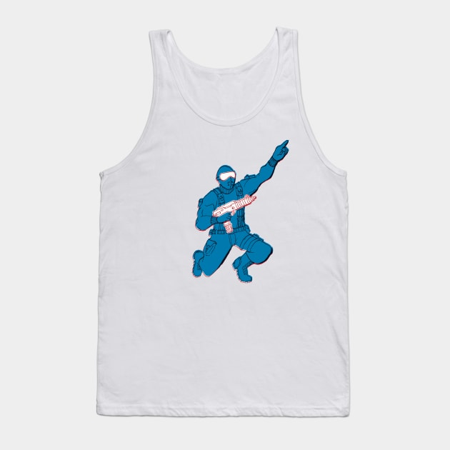 Snake Eyes Overprint Tank Top by SkipBroTees